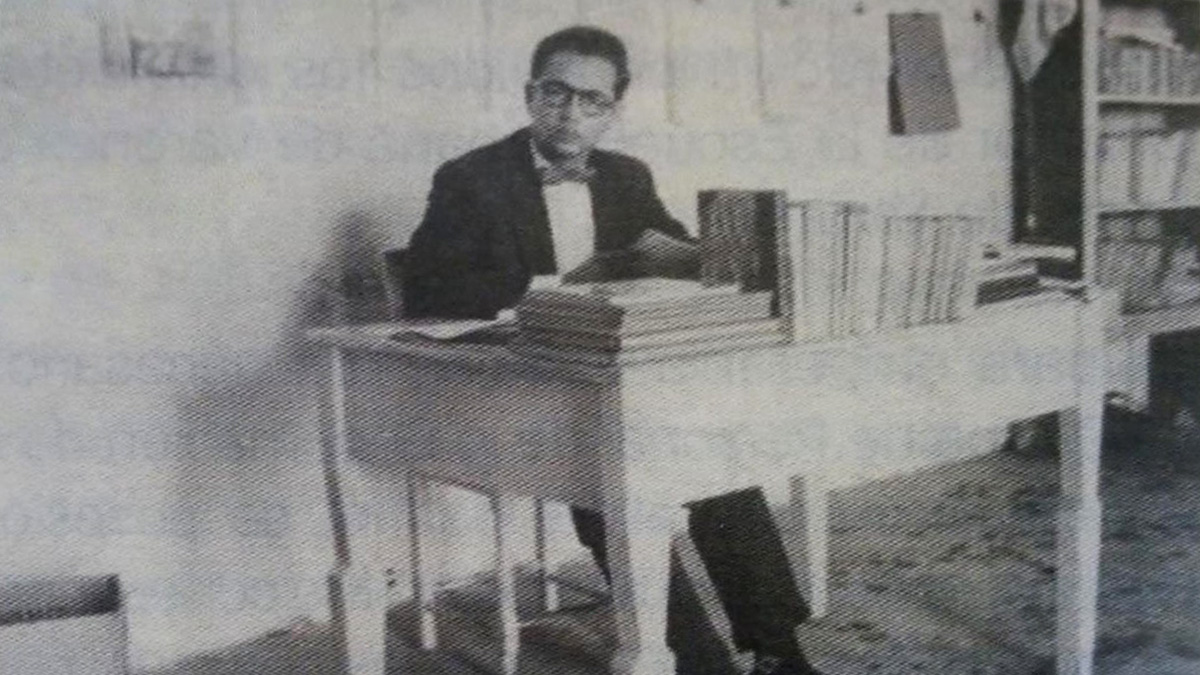 Don Antonio Mazo Mejía en su época como Director de la Escuela Urbana de Varones en Toledo, Antioquia (1956)
