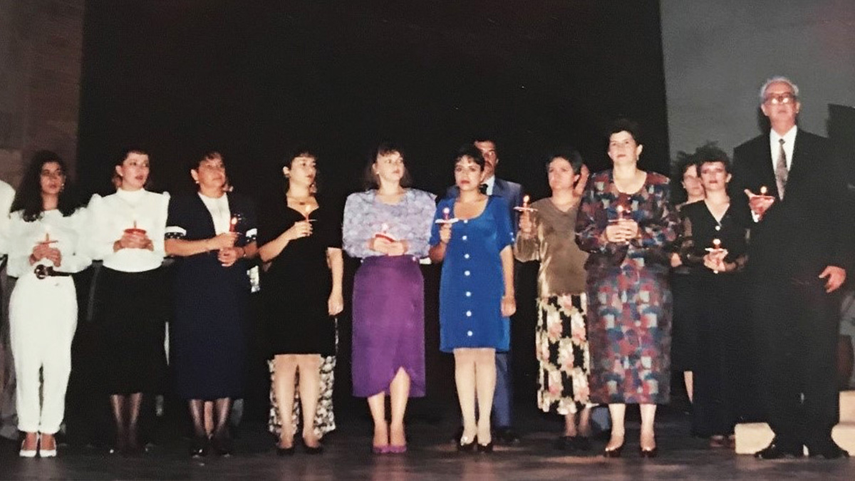 Colaboradores y directivas CEIPA en el evento de Navidad 1992 - 1993